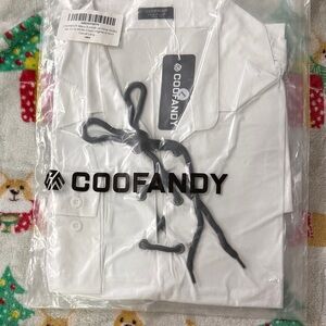 Coofandy Men's Classic White Button Down Shirt